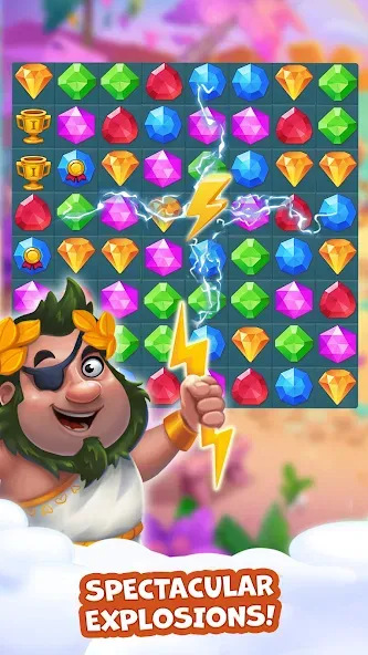 Pirate Treasures: Jewel & Gems  [МОД Menu] Screenshot 3