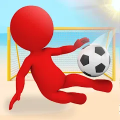 Скачать взломанную Crazy Kick! Fun Football game  [МОД Меню] - стабильная версия apk на Андроид