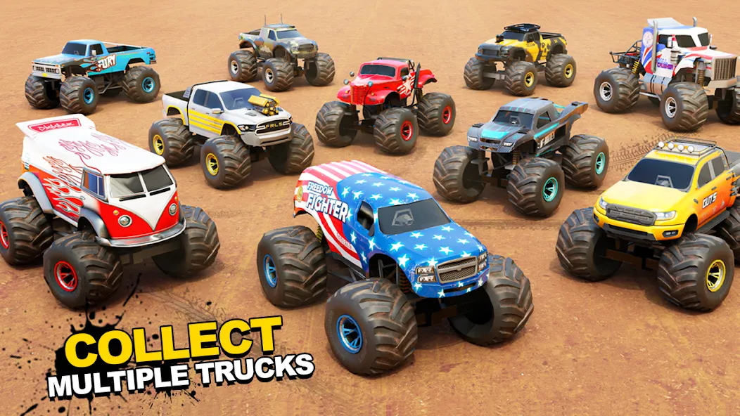 Fearless US Monster Truck Game (Фирлесс ЮЭС Монстер Трак Гейм)  [МОД Unlimited Money] Screenshot 2