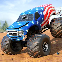 Скачать взломанную Fearless US Monster Truck Game (Фирлесс ЮЭС Монстер Трак Гейм)  [МОД Unlimited Money] - последняя версия apk на Андроид