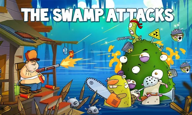 Swamp Attack (Свомп Аттак)  [МОД Unlocked] Screenshot 1