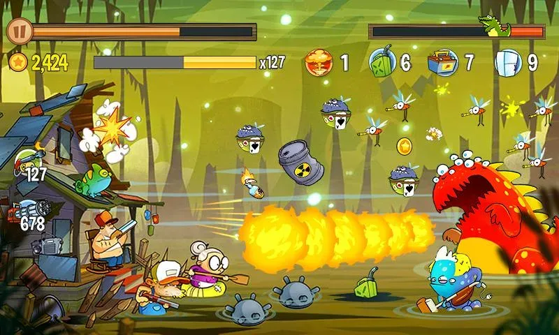 Swamp Attack (Свомп Аттак)  [МОД Unlocked] Screenshot 5