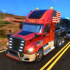 Скачать взлом Truck Simulator USA Revolution (Трак Симулятор США Революция)  [МОД Много монет] - стабильная версия apk на Андроид