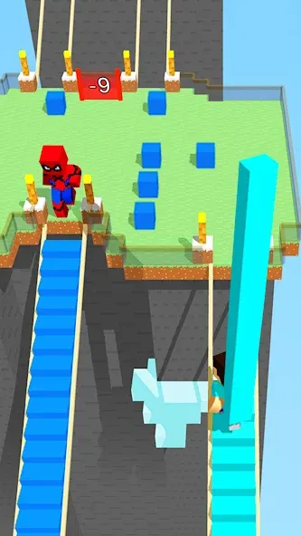 Craft Bridge Race (Крафт Бридж Рейс)  [МОД Unlocked] Screenshot 1