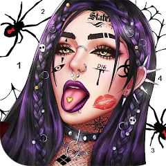 Взломанная Dark, Horror Color by Number  [МОД Все открыто] - стабильная версия apk на Андроид