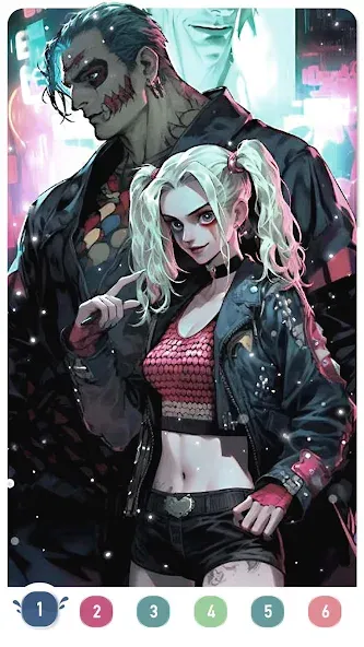 Clown Color, Paint by number  [МОД Много денег] Screenshot 4