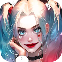 Взлом Clown Color, Paint by number  [МОД Много денег] - стабильная версия apk на Андроид