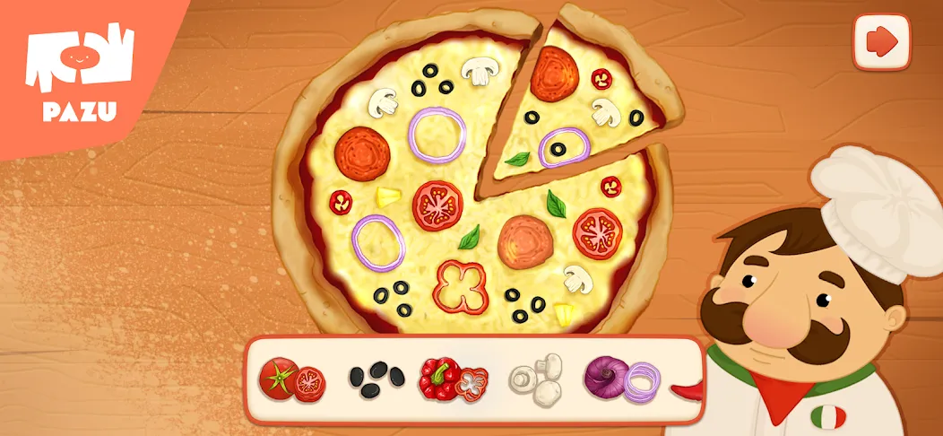 Pizza maker cooking games  [МОД Бесконечные монеты] Screenshot 5