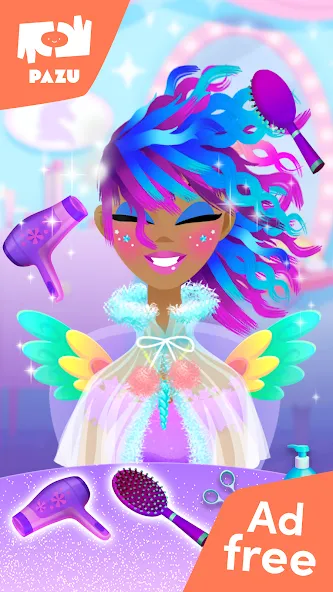 Girls Hair Salon Unicorn  [МОД Много денег] Screenshot 2