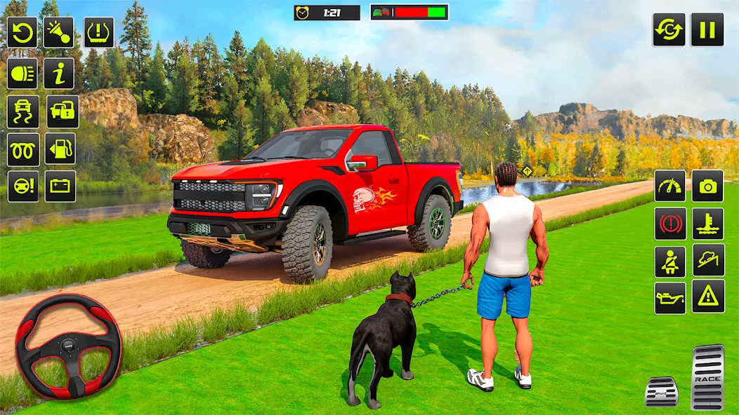 Offroad 4x4 Jeep Driving Game  [МОД Много денег] Screenshot 1