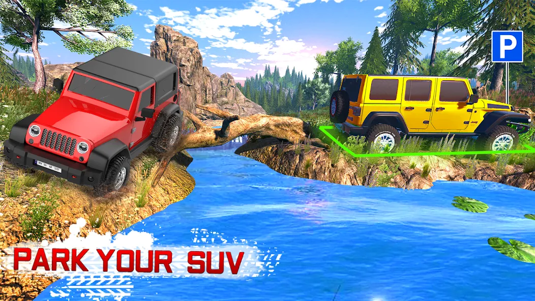 Offroad 4x4 Jeep Driving Game  [МОД Много денег] Screenshot 4