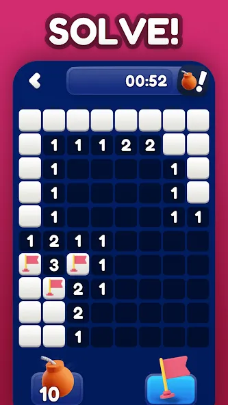 Minesweeper Bomb Mines Game (Майнсвипер разблокирует уровни Марка)  [МОД Бесконечные монеты] Screenshot 5