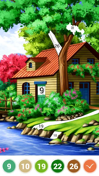 Art Coloring - Color by Number  [МОД Бесконечные монеты] Screenshot 3