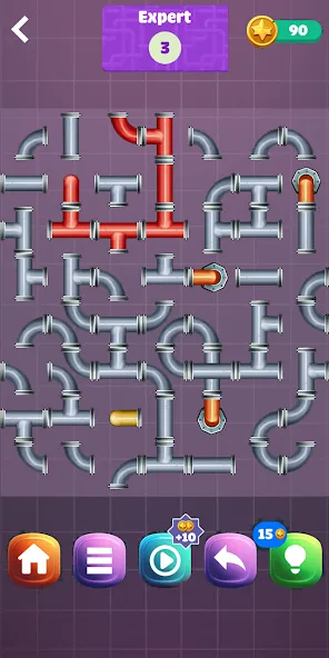 Pipe Puzzle Connect (Пайп Пазл Коннект)  [МОД Меню] Screenshot 1