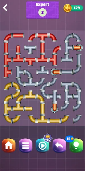 Pipe Puzzle Connect (Пайп Пазл Коннект)  [МОД Меню] Screenshot 5