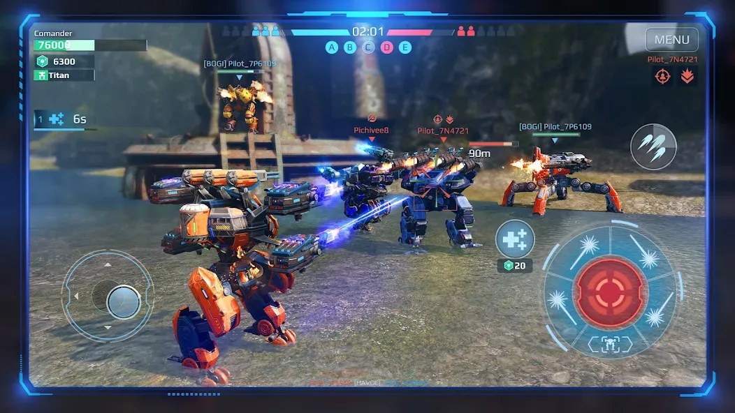 War Robots Multiplayer Battles  [МОД Mega Pack] Screenshot 3