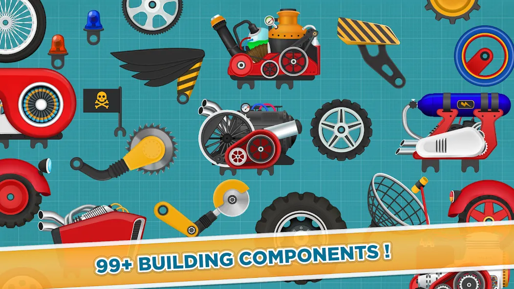 Car Builder & Racing for Kids  [МОД Много денег] Screenshot 5