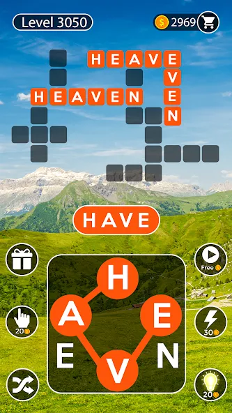 Word Cross: Crossy Word Search (Уорд Кросс)  [МОД Бесконечные монеты] Screenshot 3