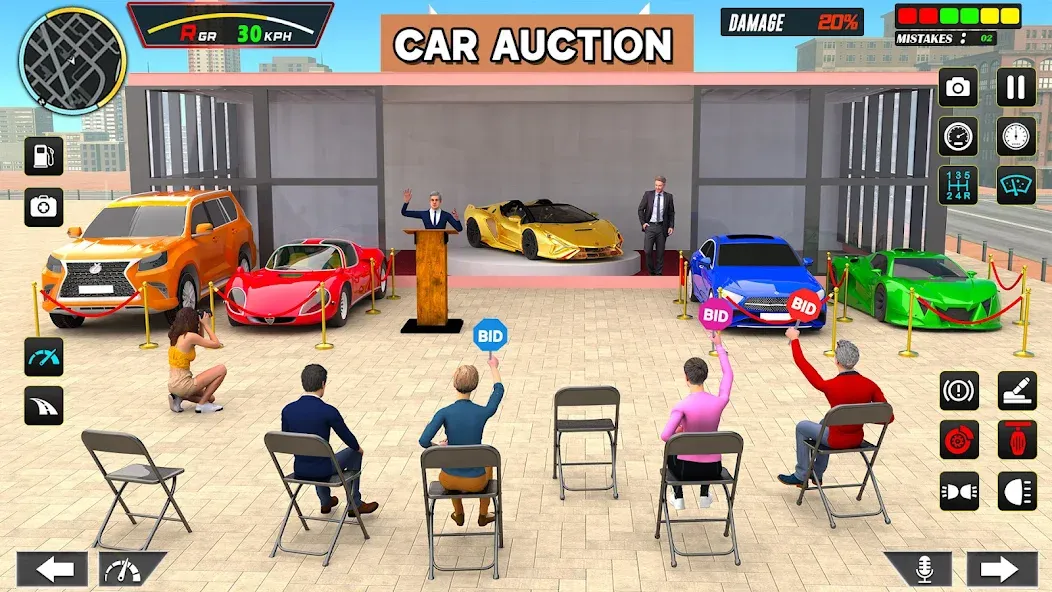 Car Dealership Car Saler (Драйвинг Скул Сити Кар Геймс)  [МОД Бесконечные деньги] Screenshot 2