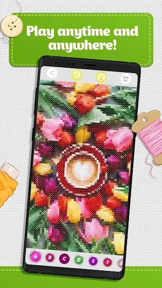 Cross Stitch Coloring Art (Кроссстич окрашивание искусства)  [МОД Все открыто] Screenshot 5