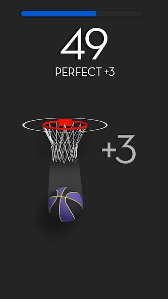 Dunk Stroke-3D Basketball (Дунк Строк)  [МОД Много монет] Screenshot 2