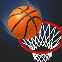 Взломанная Dunk Stroke-3D Basketball (Дунк Строк)  [МОД Много монет] - полная версия apk на Андроид