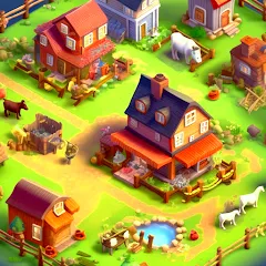 Взломанная Country Valley Farming Game (Парадайз Хей Фарм Айленд)  [МОД Unlocked] - последняя версия apk на Андроид