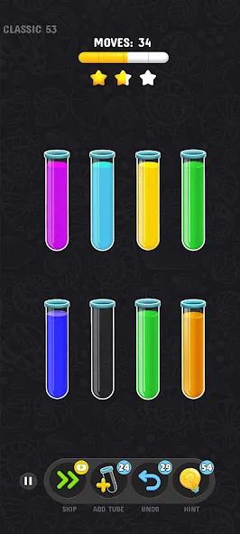 Color Water Sort Puzzle Games (Цветные игры сортировки воды)  [МОД Бесконечные деньги] Screenshot 2