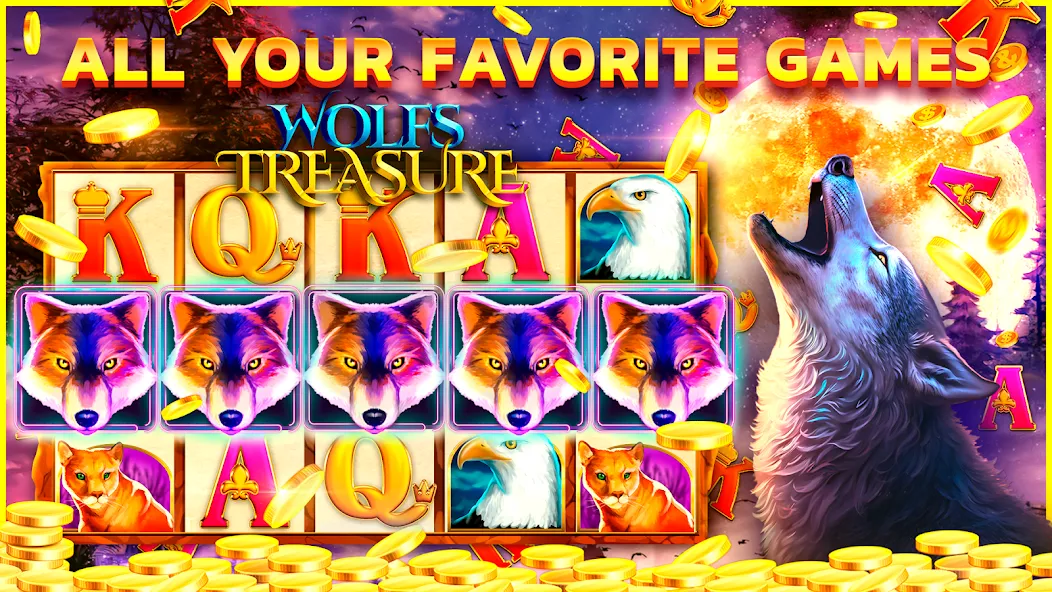 Legandary slots Casino Games  [МОД Mega Pack] Screenshot 1