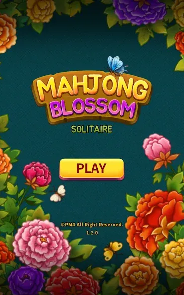 Mahjong Blossom Solitaire  [МОД Бесконечные деньги] Screenshot 1