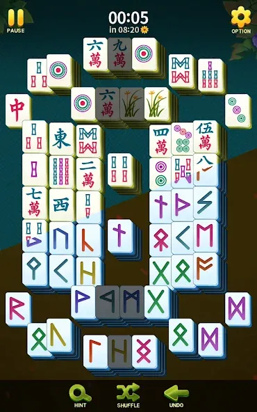 Mahjong Blossom Solitaire  [МОД Бесконечные деньги] Screenshot 3