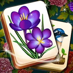 Скачать взломанную Mahjong Blossom Solitaire  [МОД Бесконечные деньги] - полная версия apk на Андроид