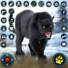 Скачать взломанную Wild Black Panther Games  [МОД Много монет] - последняя версия apk на Андроид