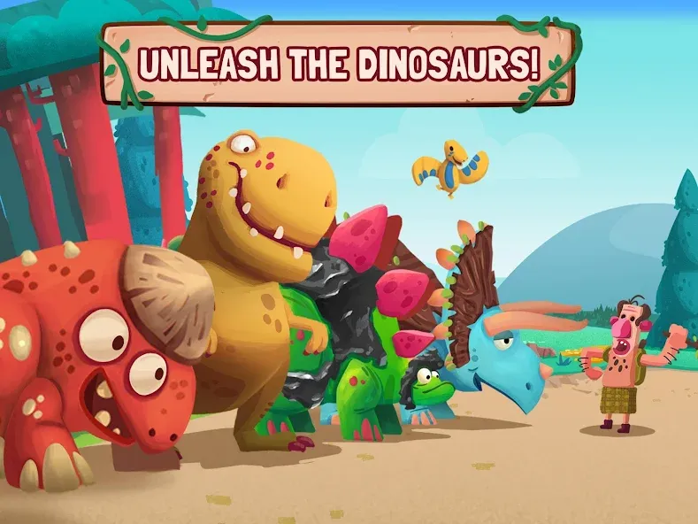 Dino Bash: Dinosaur Battle (Дино Баш)  [МОД Много денег] Screenshot 2