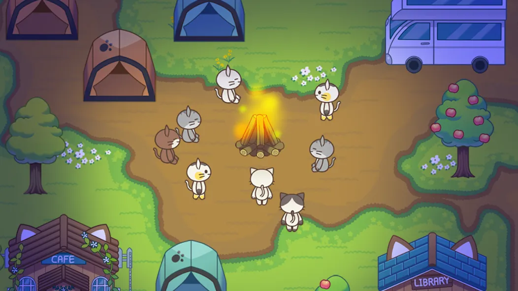 Cat Forest - Healing Camp  [МОД Menu] Screenshot 5