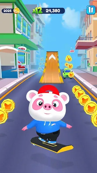 Piggy Panda Run: Fun Game  [МОД Unlocked] Screenshot 3