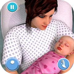Скачать взлом Pregnant Mother Simulator Game (Симулятор беременной мамы)  [МОД Много монет] - полная версия apk на Андроид