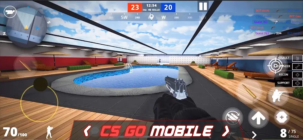 Epic Battle CS:FPS Mobile Game  [МОД Бесконечные деньги] Screenshot 1