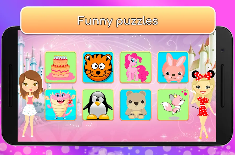 Kids Games for Girls. Puzzles  [МОД Mega Pack] Screenshot 2