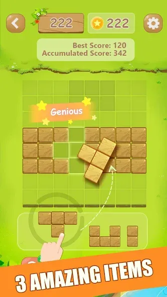 Puzzle Green Blocks (Пазл Зеленые Блоки)  [МОД Unlocked] Screenshot 3