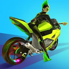 Взломанная Wild Wheels: Bike Racing (Уайлд Вилз)  [МОД Unlocked] - стабильная версия apk на Андроид