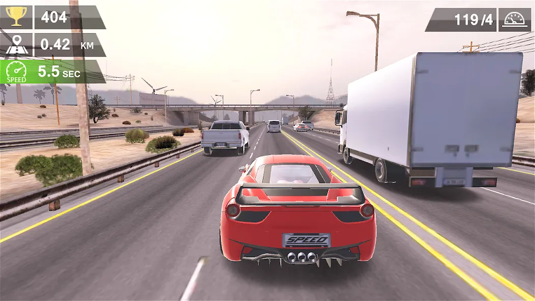 Racing Traffic Car Speed  [МОД Много денег] Screenshot 3