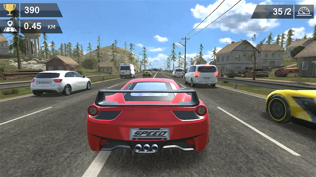 Racing Traffic Car Speed  [МОД Много денег] Screenshot 5