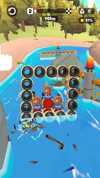 Raft Racing (ДИУАфтинг)  [МОД Бесконечные деньги] Screenshot 4