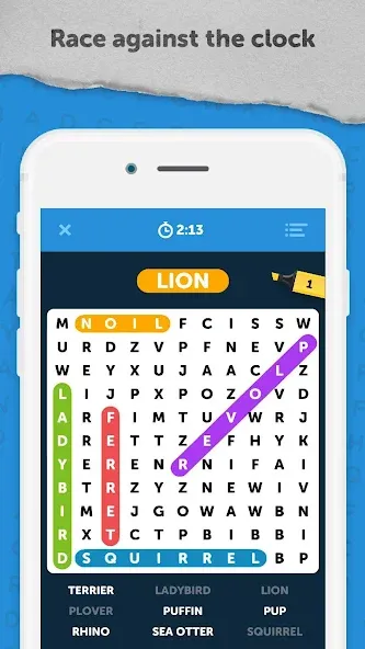 Infinite Word Search Puzzles (Инфинити ворд срч пазлы)  [МОД Меню] Screenshot 1