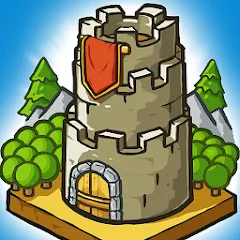 Скачать взломанную Grow Castle - Tower Defense (Гроу Касл)  [МОД Unlocked] - полная версия apk на Андроид