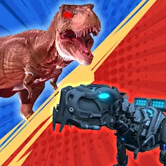 Взломанная Dinosaur Monster Fight Battle (Бамбам Монстр Против 100 Дверей)  [МОД Unlocked] - последняя версия apk на Андроид