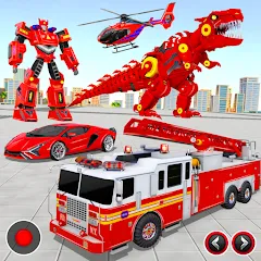 Взломанная Fire Truck Robot Car Game  [МОД Бесконечные монеты] - последняя версия apk на Андроид