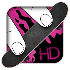 Скачать взломанную Fingerboard HD Skateboarding (Фингерборд ХД скейтбординг)  [МОД Все открыто] - последняя версия apk на Андроид