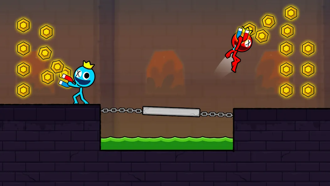 Red and Blue Stickman 2024 (Ред энд Блу Стикмен 2)  [МОД Меню] Screenshot 3